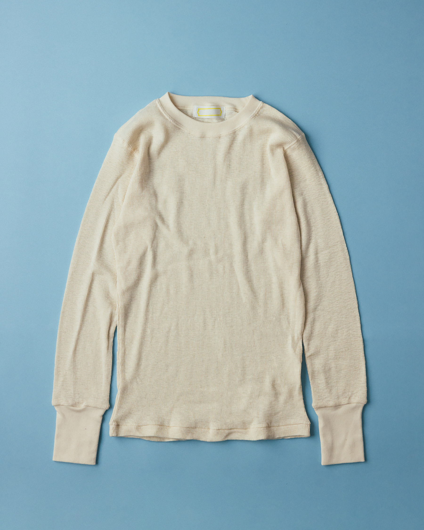 Slub Cotton Rib Crew(ecru)