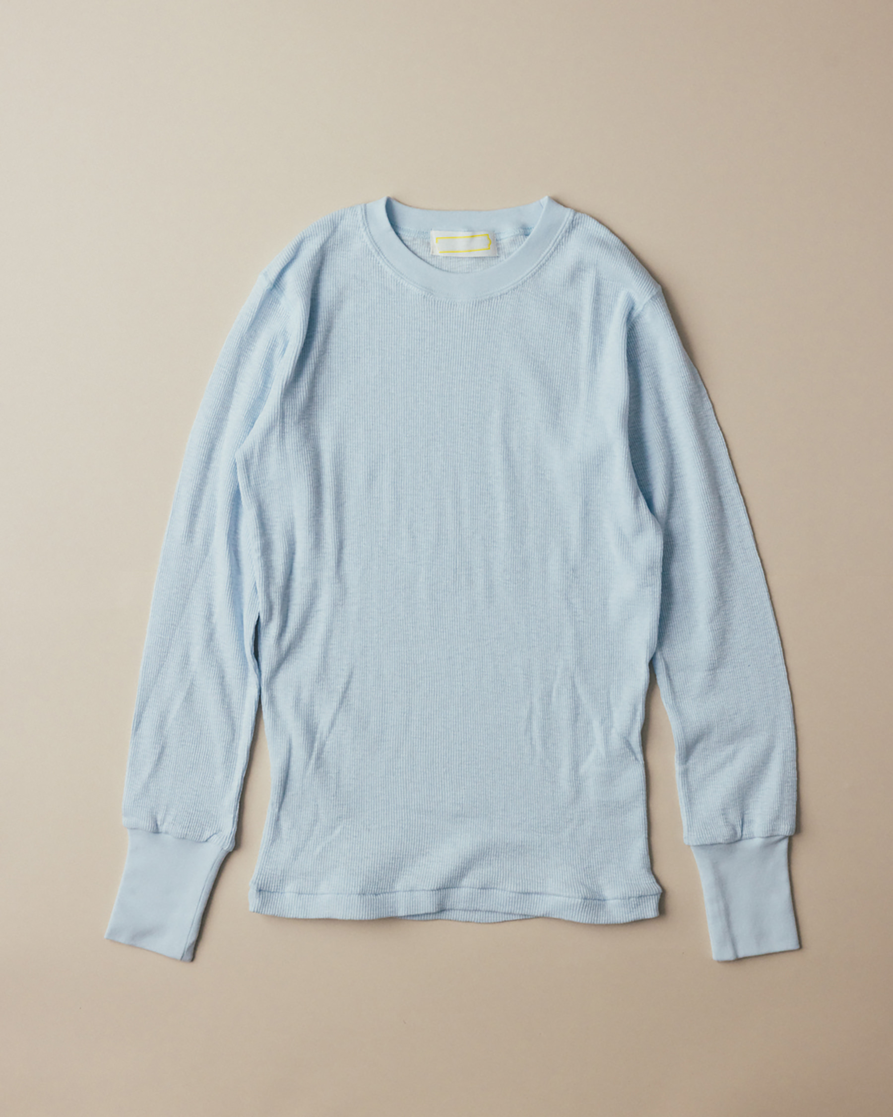 Slub Cotton Rib Crew (light blue)
