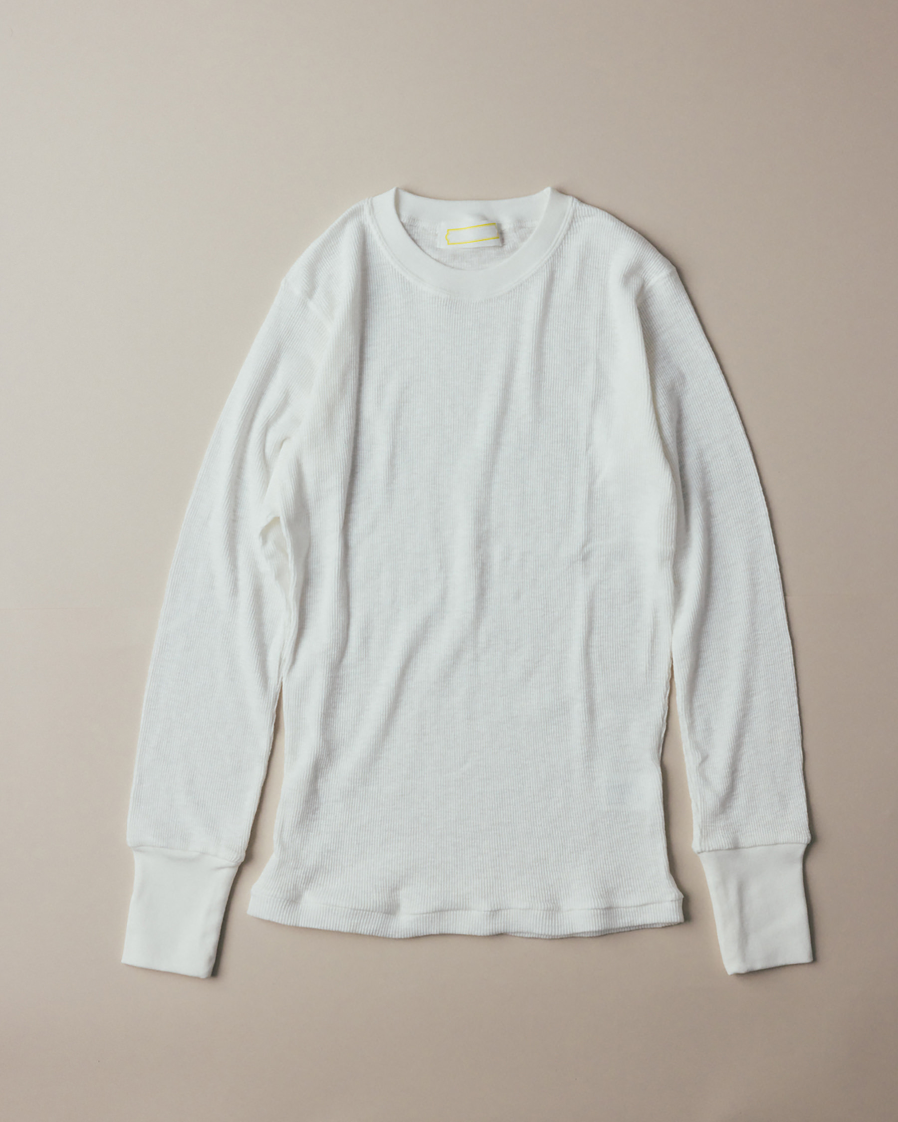 Slub Cotton Rib Crew (off white)