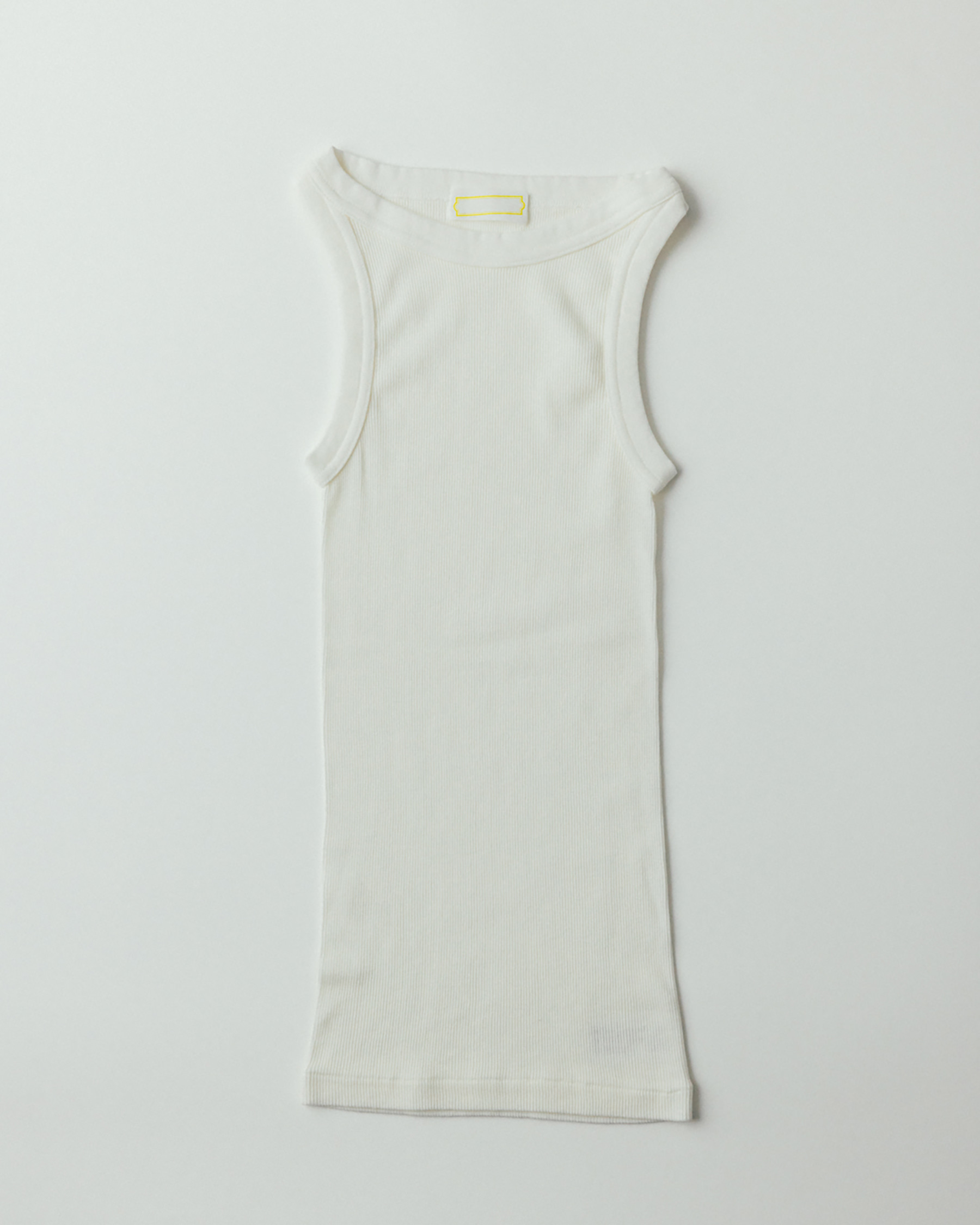 Cotton Silk Rib Tanktop (off white)