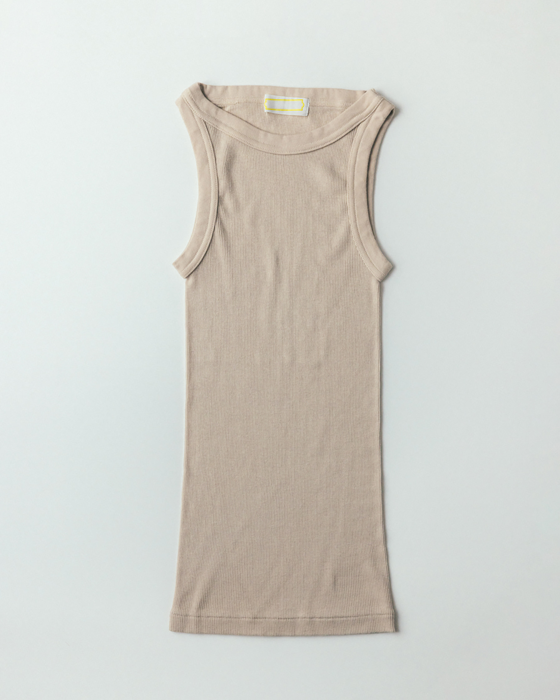 Cotton Silk Rib Tanktop (beige)