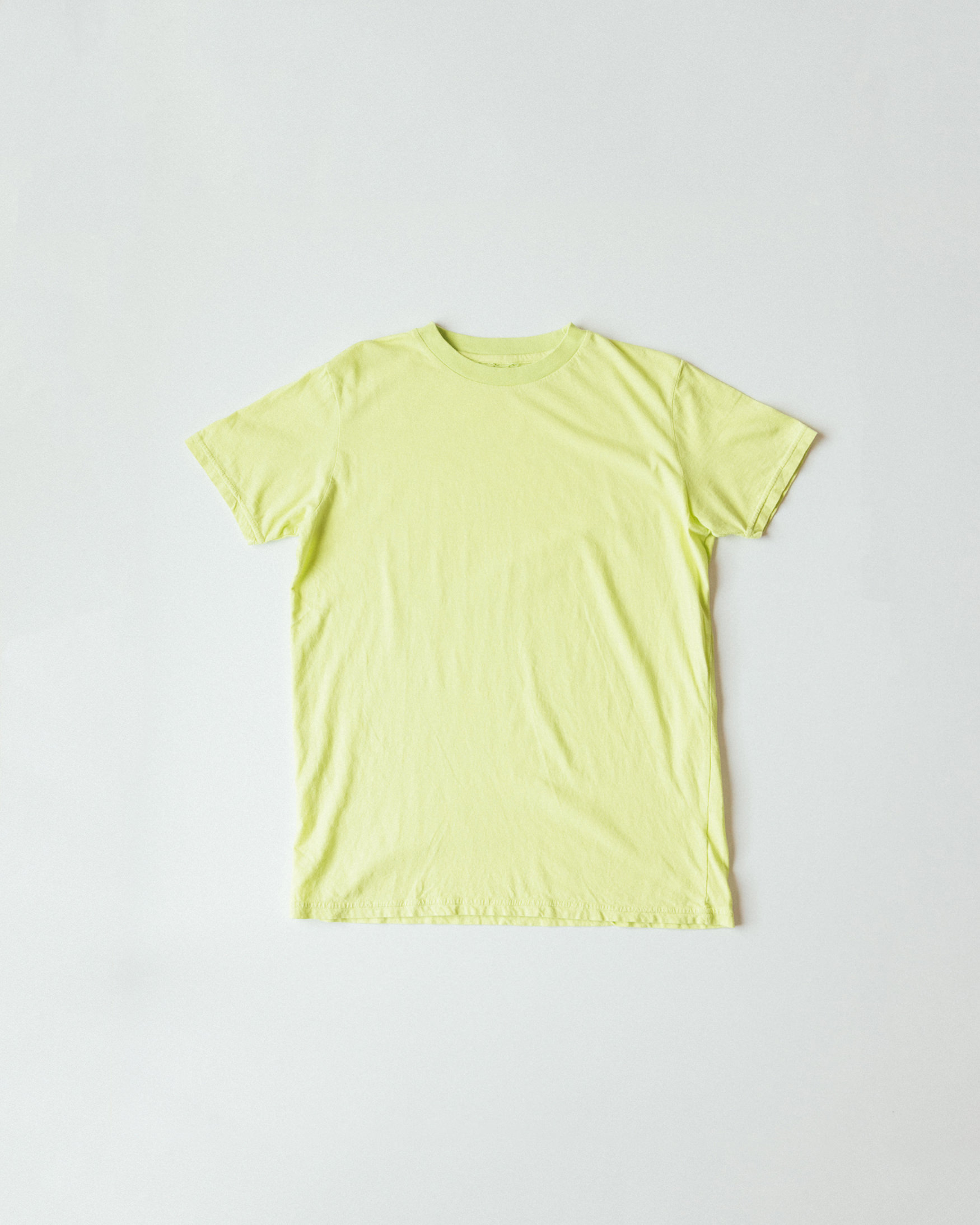 Light Weight Basic S/S Tee (Lime Yellow)
